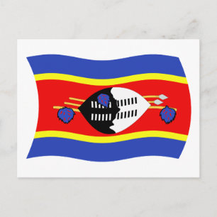 Postkarte "Swasiland Flag"