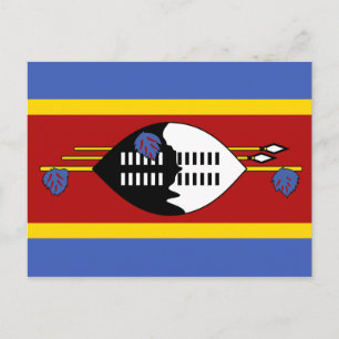 Postkarte "Swasiland Flag"