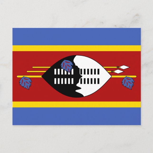 Postkarte "Swasiland Flag" (Vorderseite)