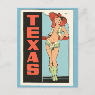 Postkarte Texas Vintage