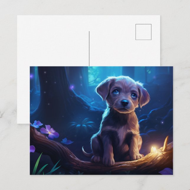 Postkarte The Best Four-Legged Friend (Vorne/Hinten)