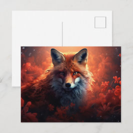 Postkarte The Enchanting Fox