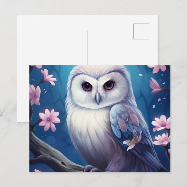Postkarte The Enigmatic Owl's Secret (Vorne/Hinten)