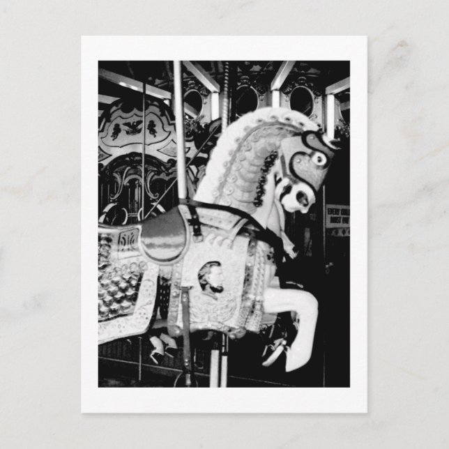 Postkarte "The King Horse" (Coney Island, NY) (Vorderseite)