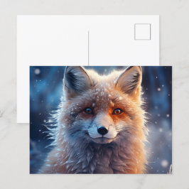 Postkarte The Magic of Foxes in the Snow