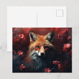 Postkarte The Magical Gleam of the Starry Fox