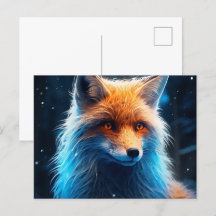 Postkarte The Sly Charm of the Lone Fox