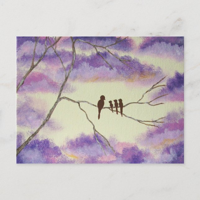 Postkarte Titel: Eine Mütter segnen Kunstkarte (Vorderseite)