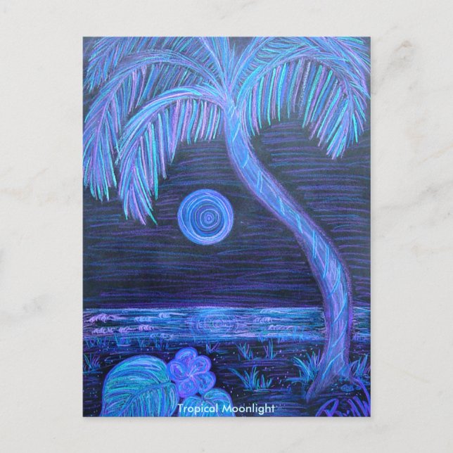 Postkarte - Tropischer Mondlicht (Vorderseite)
