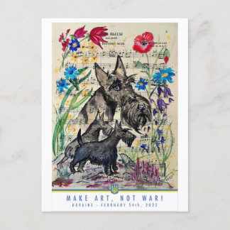 Postkarte über den Künstler