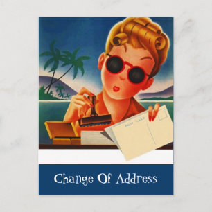 Postkarte übertragen Neue Änderung der Adressenben