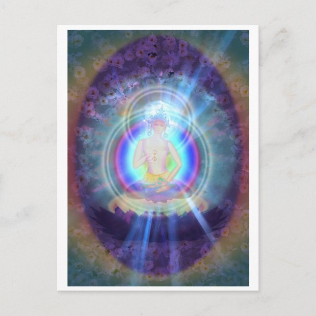 Postkarte "Vajrasattva" (Vorderseite)