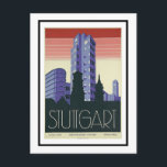 Postkarte - Verkehrsverein Stuttgart<br><div class="desc">Art Deco Verkehrsverein Stuttgart (Verkehrsverein Stuttgart) Werbeplakat. Feedback willkommen, danke.</div>