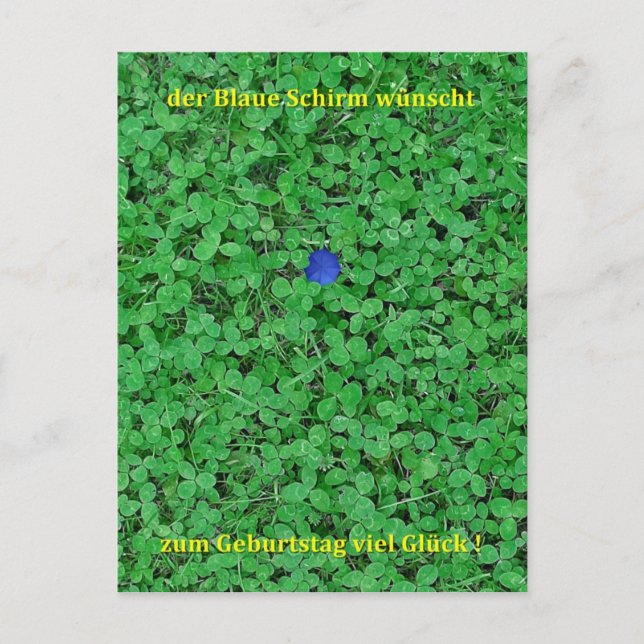 Postkarte - Viel Glück (Vorderseite)