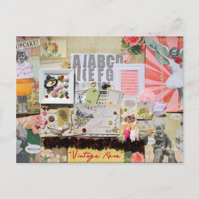 Postkarte, Vintag Postkarte (Vorderseite)
