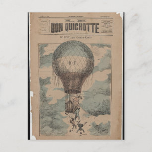 Postkarte-Vintage Art-Heißluftballons 23 Postkarte