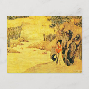 Postkarte Vintage Asiatische Kunst