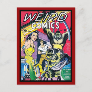 Postkarte Vintage-Comicbook-Cover