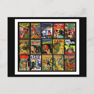 Postkarte Vintage-Comicbook-Cover