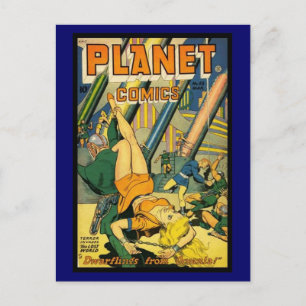 Postkarte Vintage-Comicbook-Cover