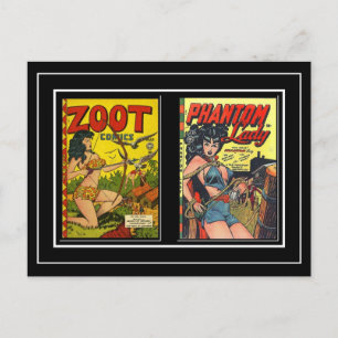 Postkarte Vintage-Comicbook-Cover