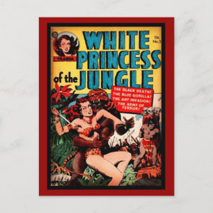 Postkarte Vintage-Comicbuch-Cover