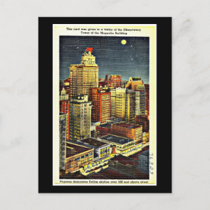 Postkarte-Vintage-Dallas-Kunstwerk-52 Postkarte