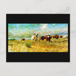 Postkarte-Vintage Dallas Kunstwerk-Frank Reaugh 4 Postkarte