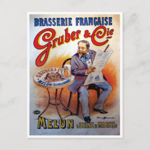 Postkarte - Vintage Gruber & Cie Poster