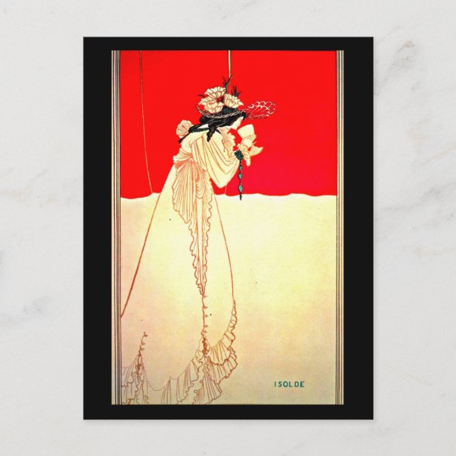 Postkarte-Vintage Illustration-Aubrey Beardsley 11 Postkarte (Vorderseite)