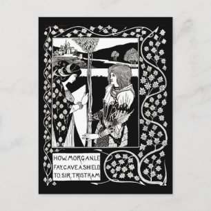 Postkarte-Vintage-Illustration-Aubrey Beardsley 14 Postkarte