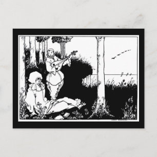 Postkarte-Vintage-Illustration-Aubrey Beardsley 20 Postkarte