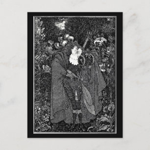 Postkarte-Vintage-Illustration-Aubrey Beardsley 25 Postkarte