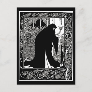 Postkarte-Vintage-Illustration-Aubrey Beardsley 2 Postkarte