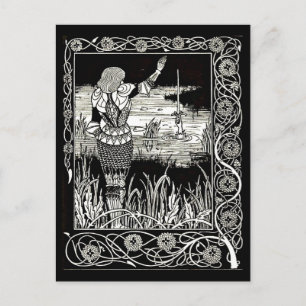 Postkarte-Vintage-Illustration-Aubrey Beardsley 34 Postkarte