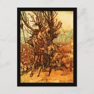 Postkarte- Vintage-Illustration-Rackham 16 Postkarte