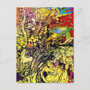 Postkarte- Vintage-Illustration-Rackham 40 Postkarte