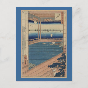 Postkarte-Vintage Japanische Kunst-Ando Hiroshige Postkarte