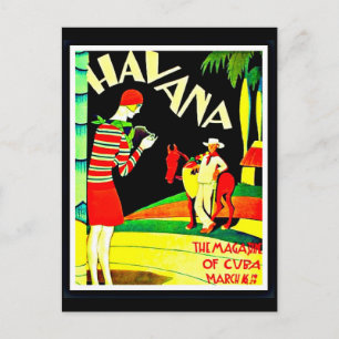 Postkarte-Vintage Reise-Havanna 2 Postkarte