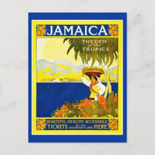 Postkarte-Vintage-Reise -Jamaika Postkarte