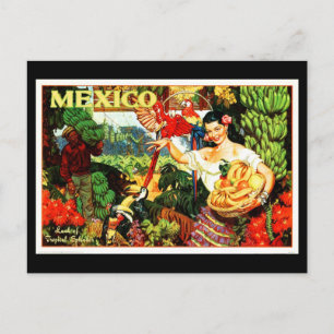 Postkarte-Vintage Reise-Mexiko 2 Postkarte
