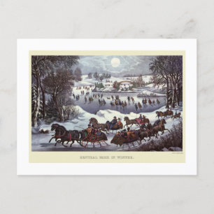 POSTKARTE : VINTAGE WEIHNACHTEN : Central Park