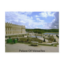Postkarte vom Garten des Schlosses von Versailles