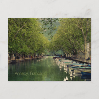 Postkarte vom Vassé-Kanal, Annecy, Frankreich