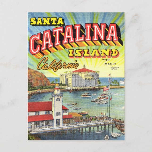 Postkarte von Catalina Island (Vorderseite)