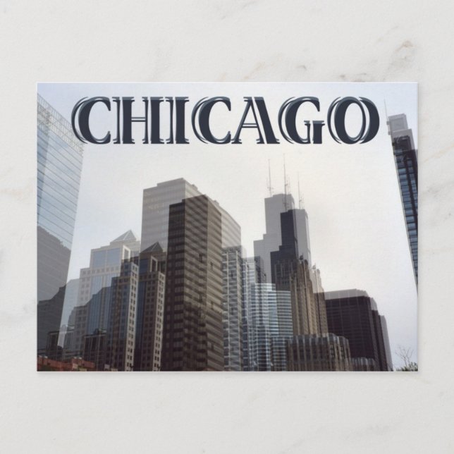 Postkarte von Chicago (Vorderseite)