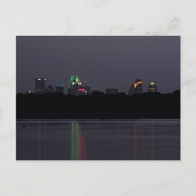 Postkarte von Dallas, Texas (Vorderseite)