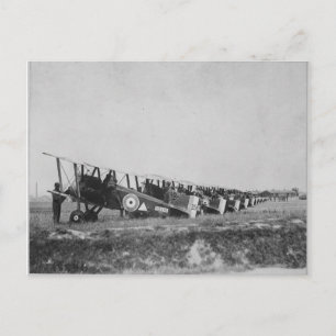 Postkarte von Flugzeugen des Ersten Weltkriegs