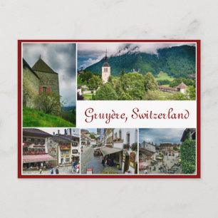Postkarte von Gruyère, Schweiz