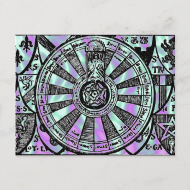 Postkarte von König Artus Runder Tafel (Vorderseite)